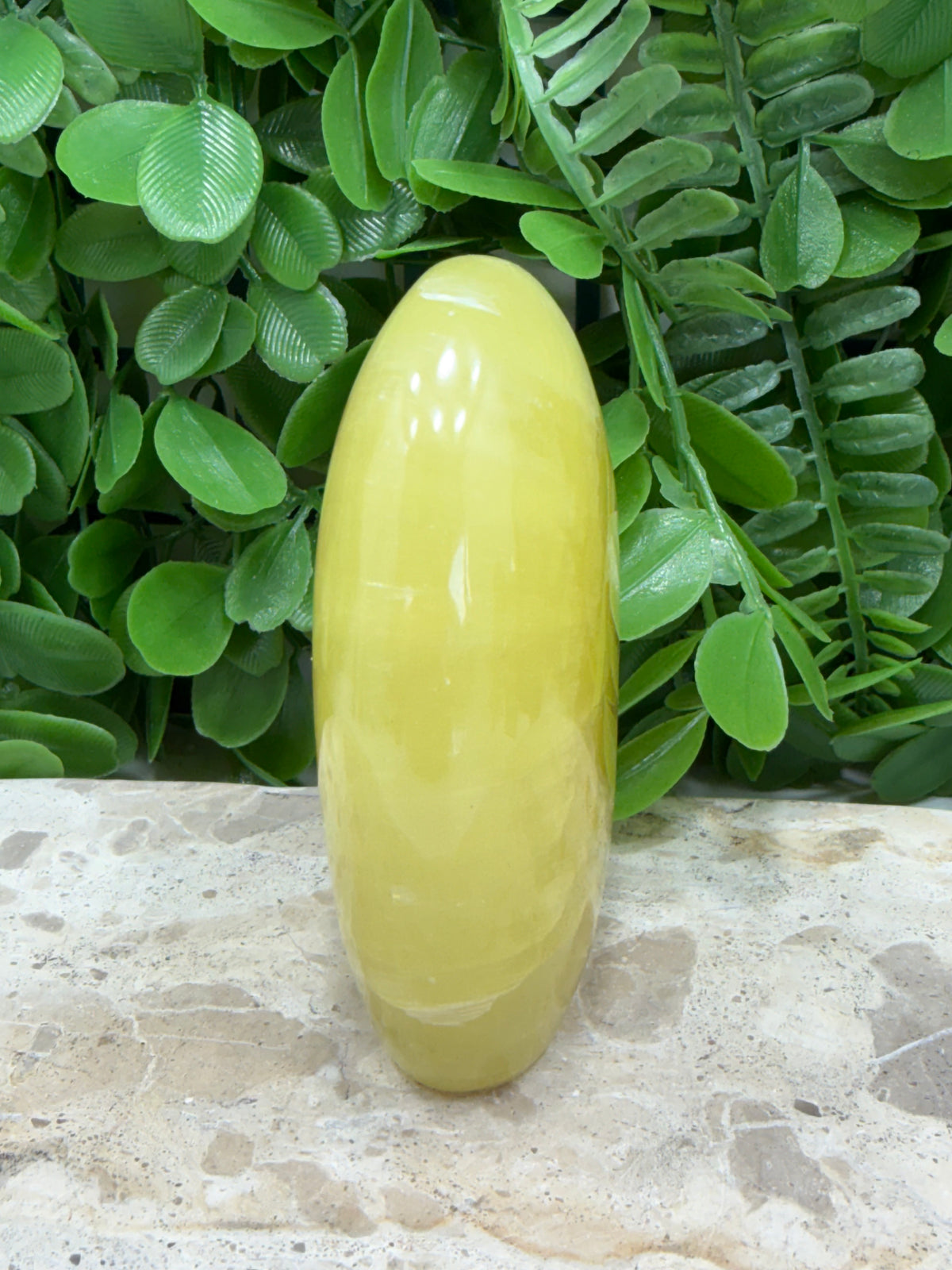 Standing Lemon Calcite Freeform 352g
