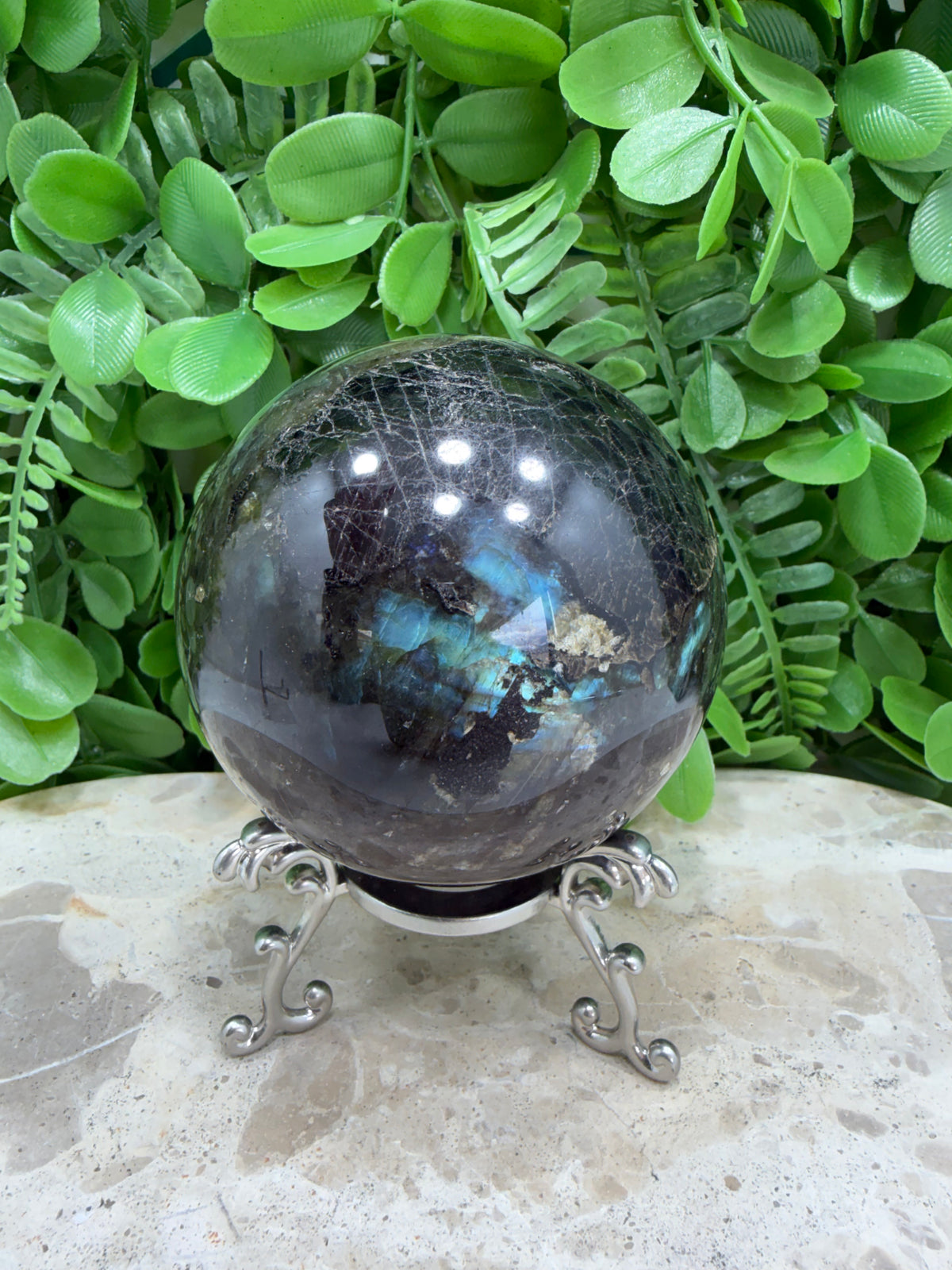Labradorite Sphere | Protection • Intuition • Transformation