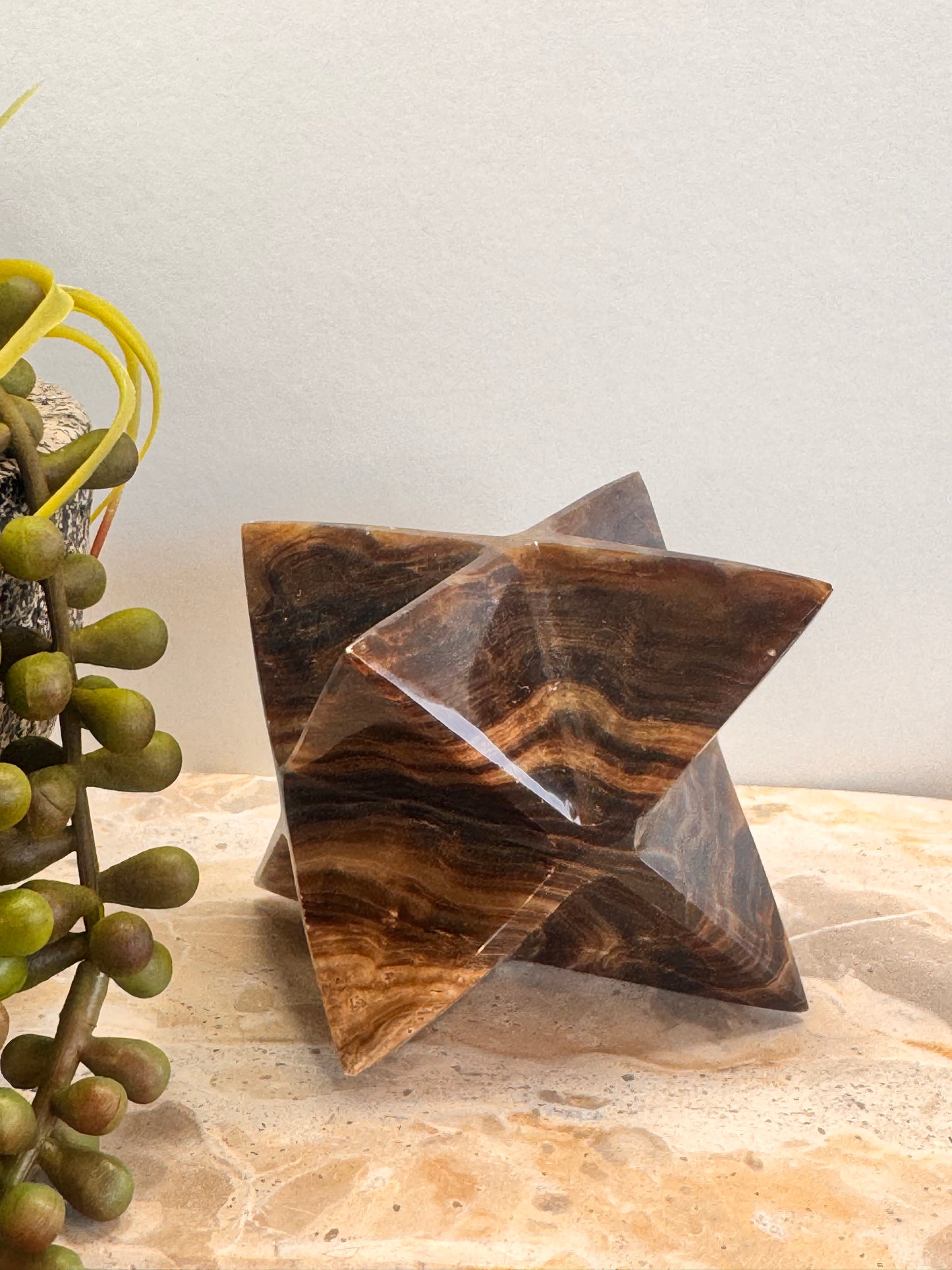 Chocolate Calcite Merkaba 372g