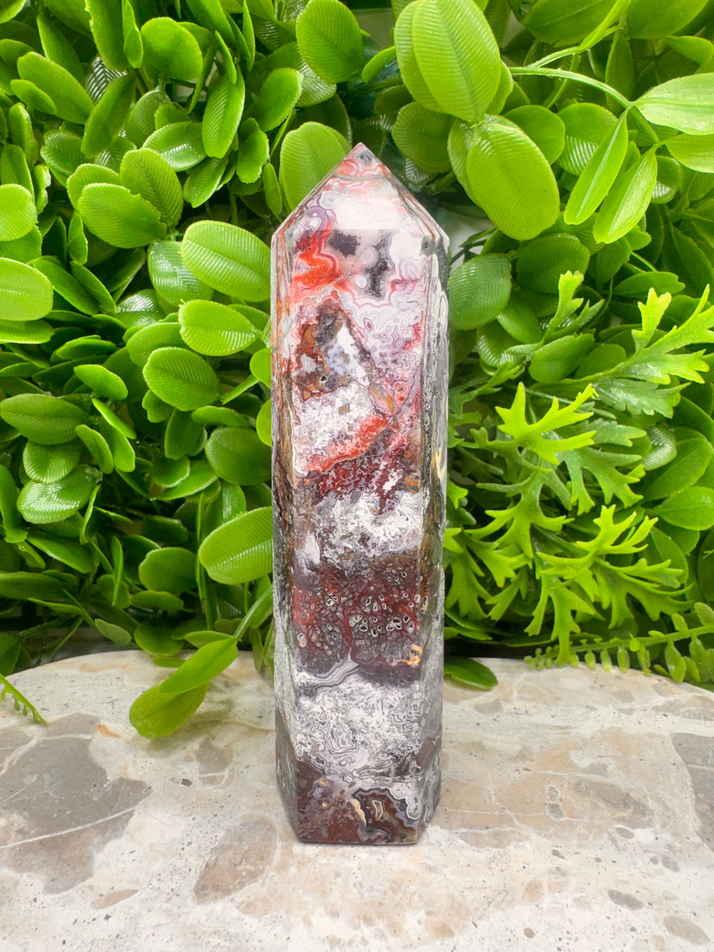 Mexican Agate Tower 352g
