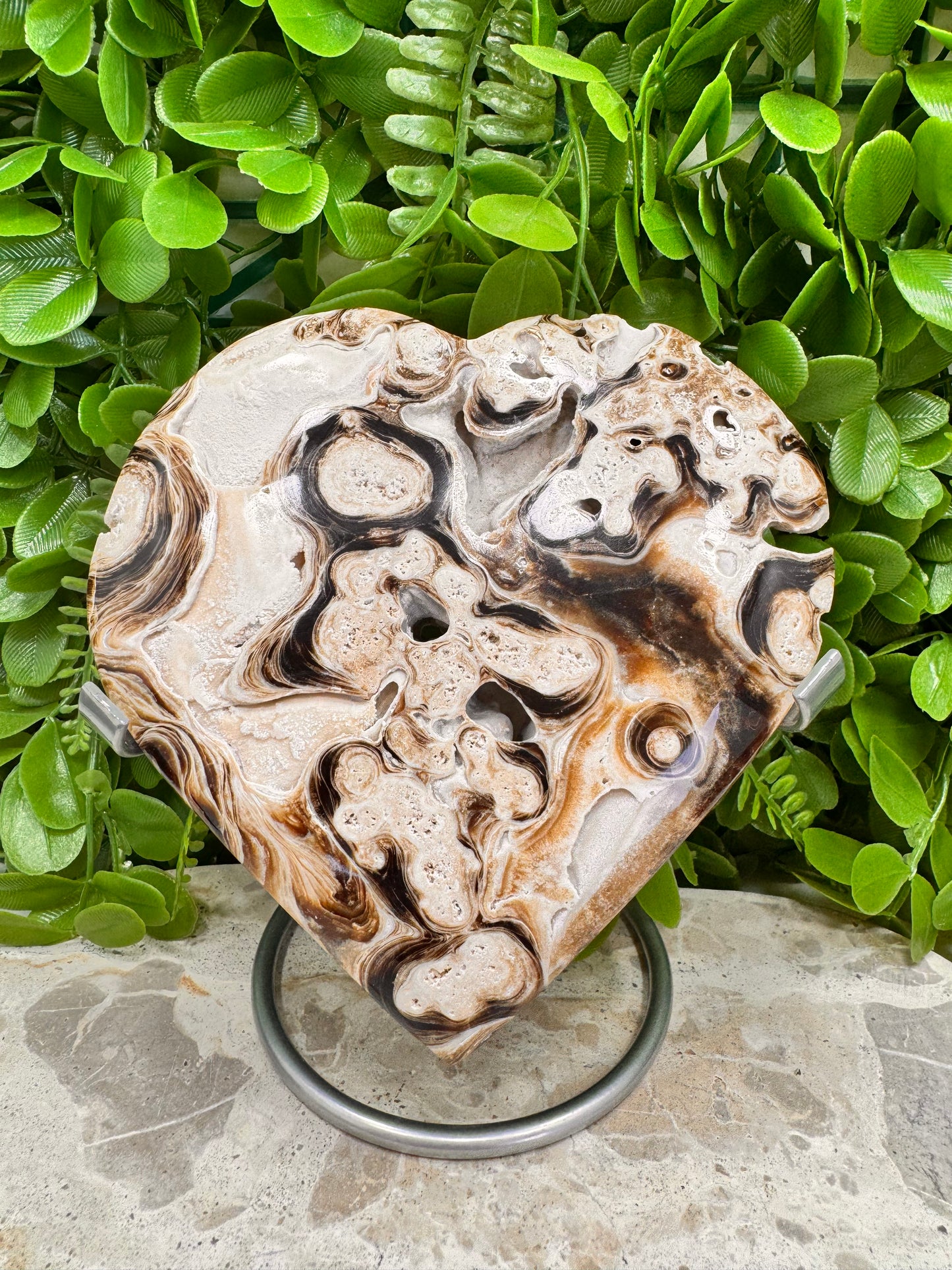 Chocolate Calcite Heart 610g