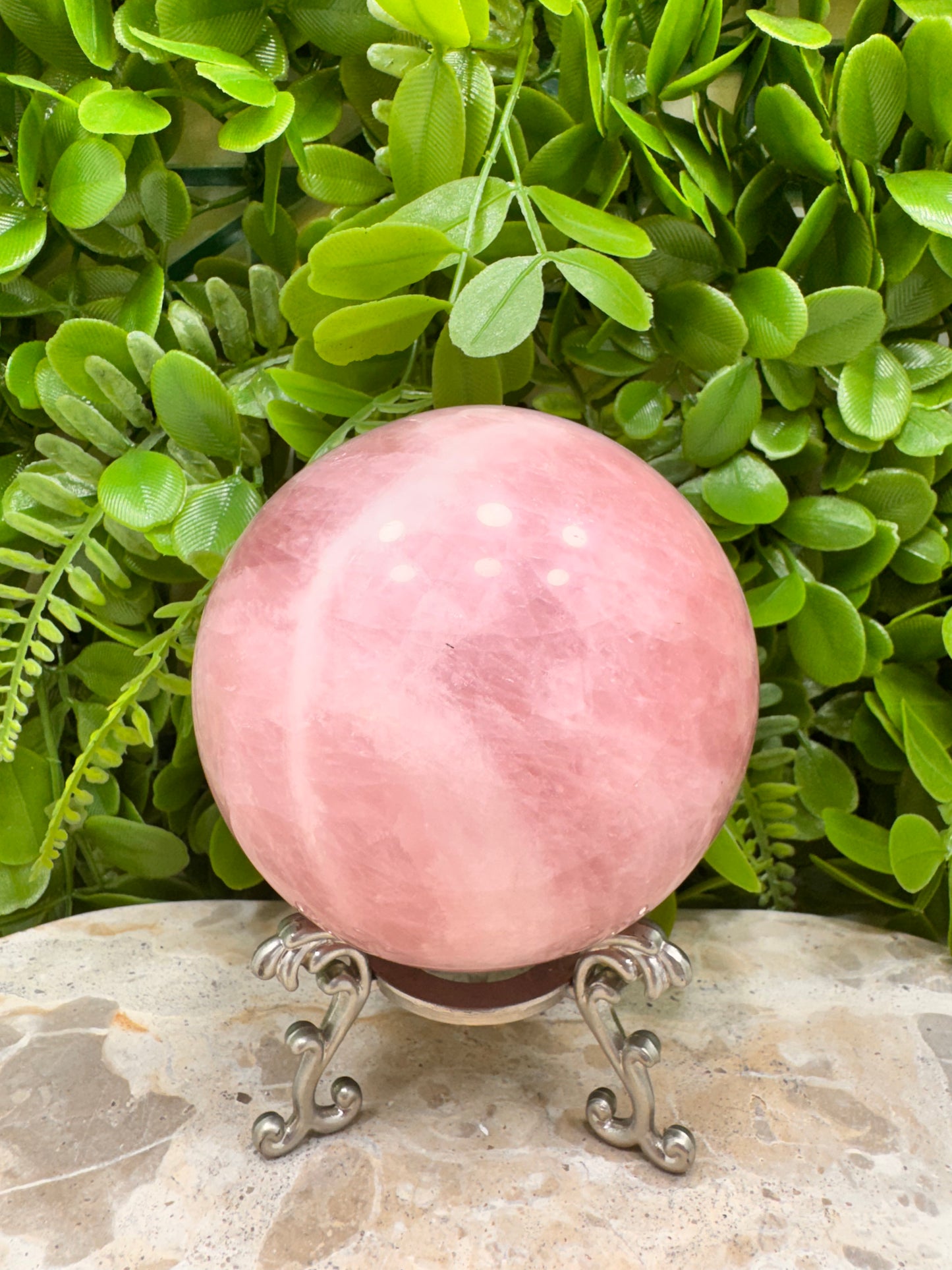 Rose Quartz Sphere 984g
