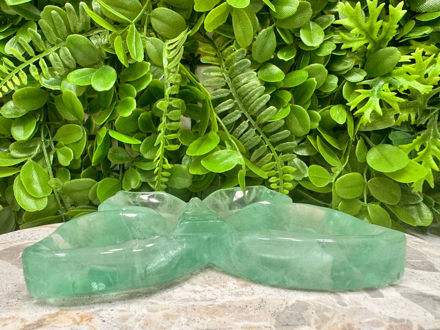 Green Fluorite Butterfly Dish 612g