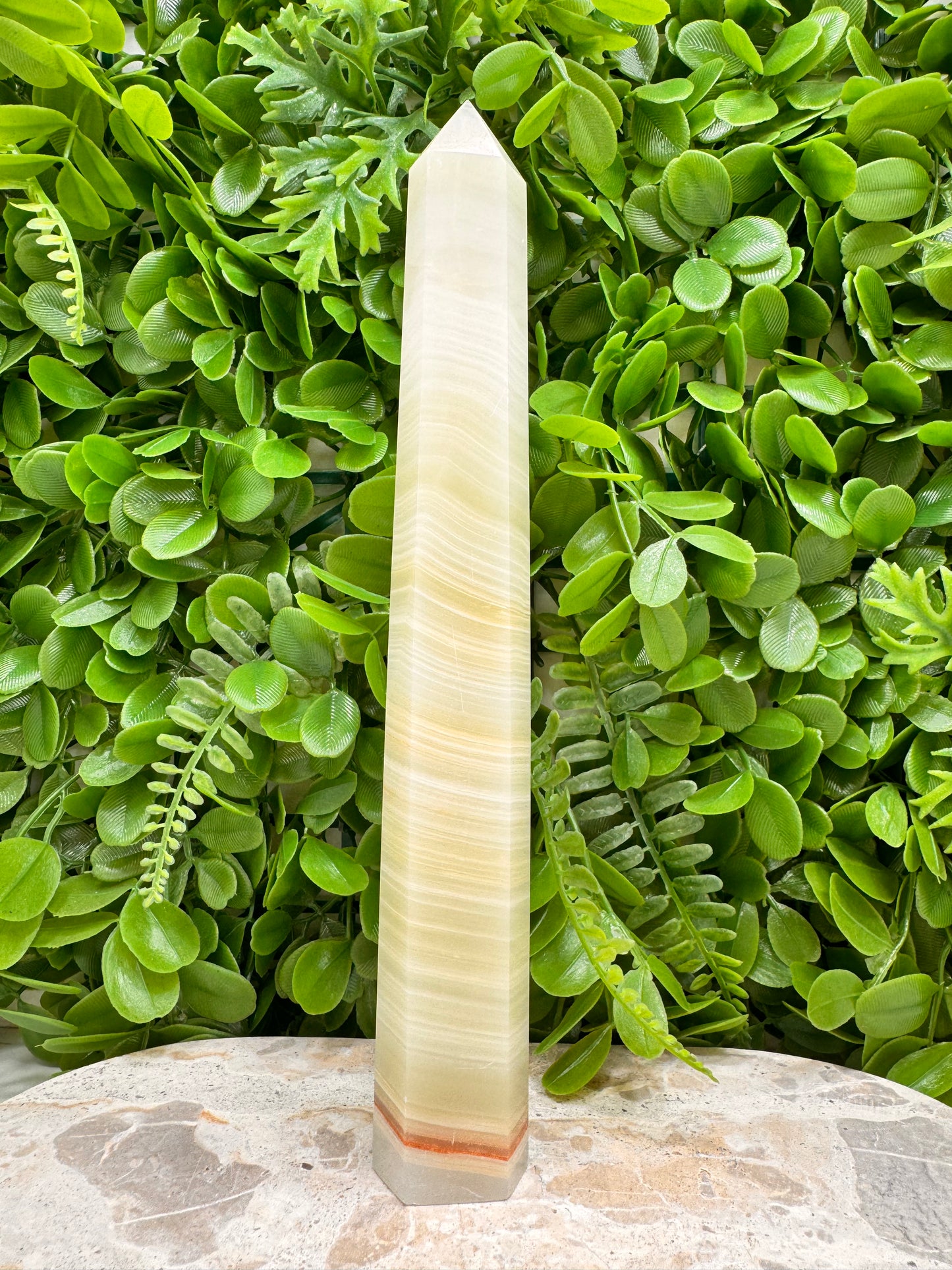 Green Banded Onyx Tower 412g