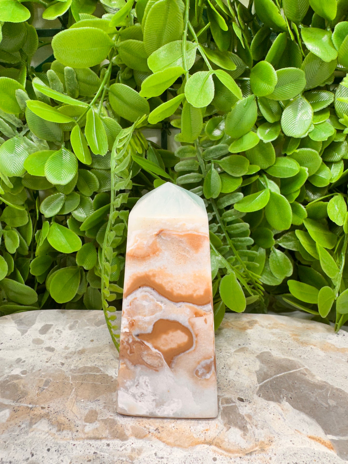 Aqua Caribbean Calcite Tower 352g
