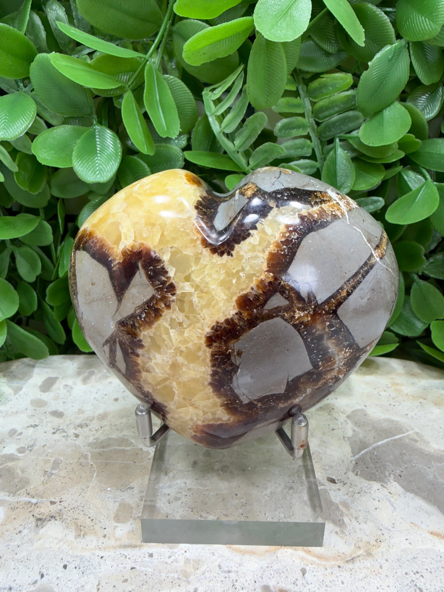 Septarian Dragon Stone Heart 330g