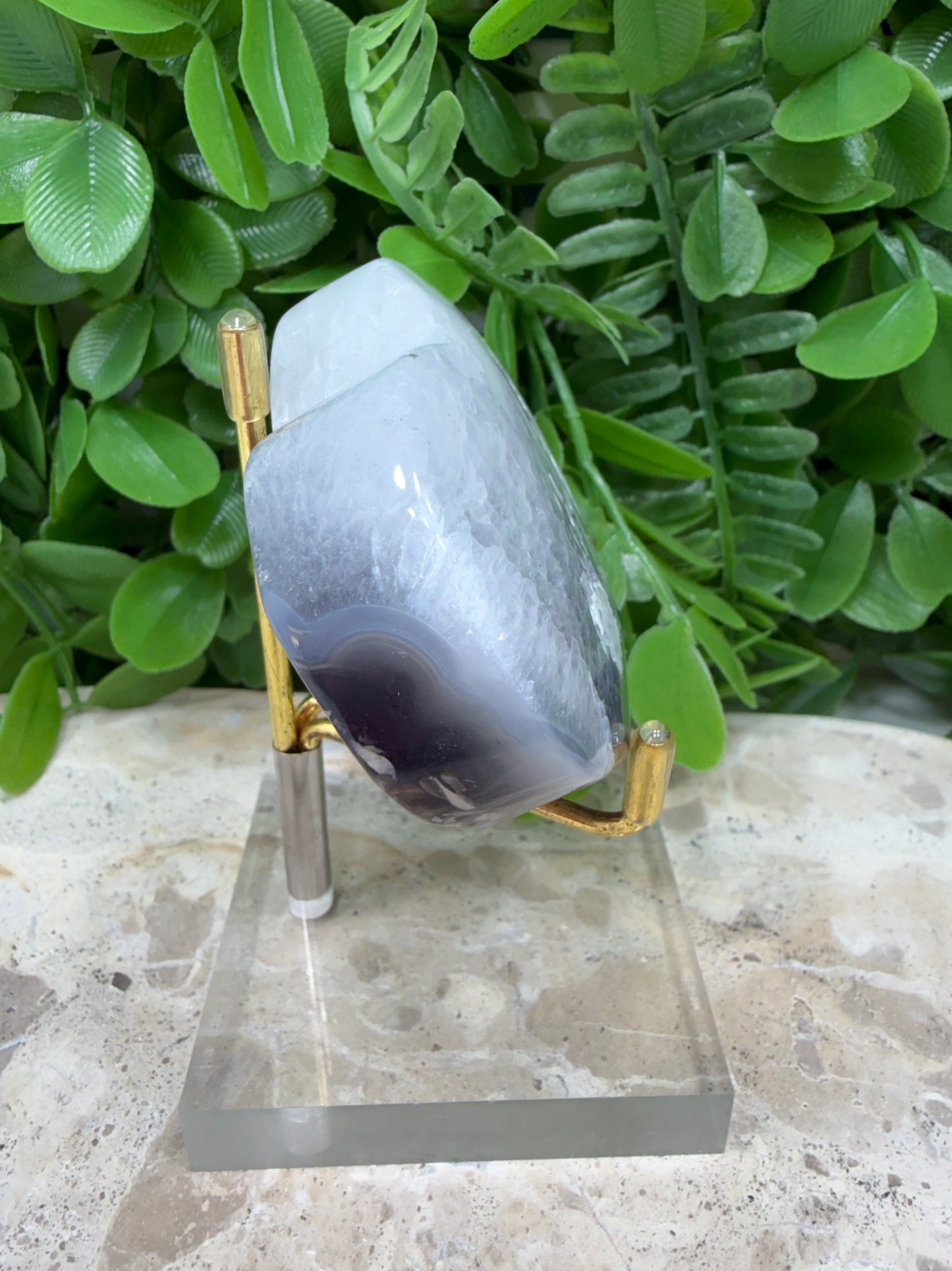 Volcanic Agate Heart 150g