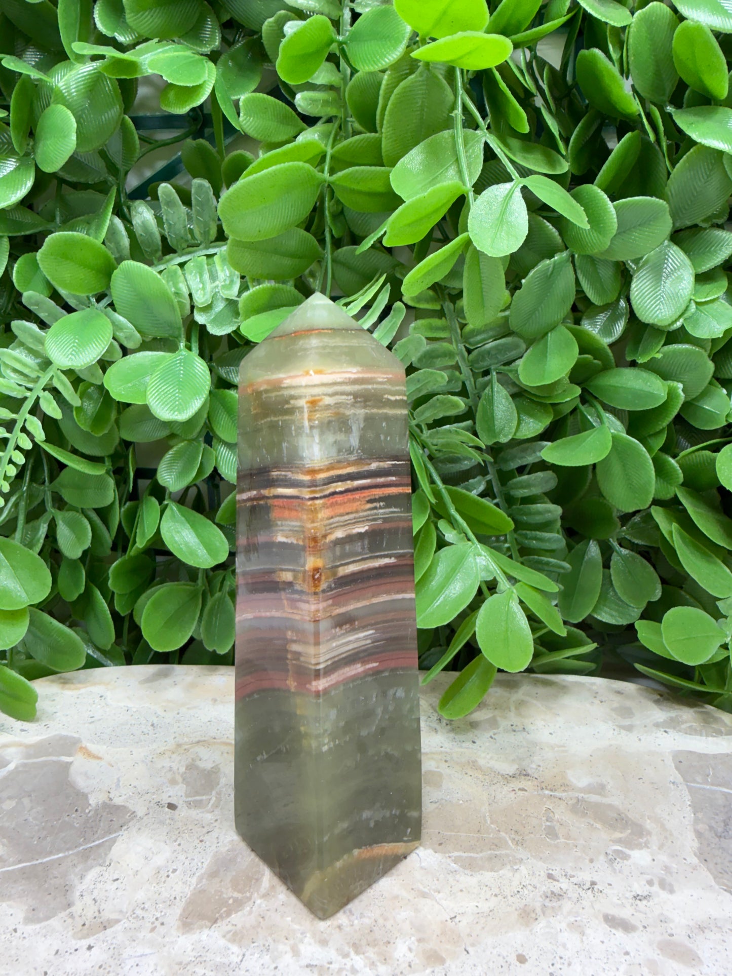 Green Banded Tower 242g