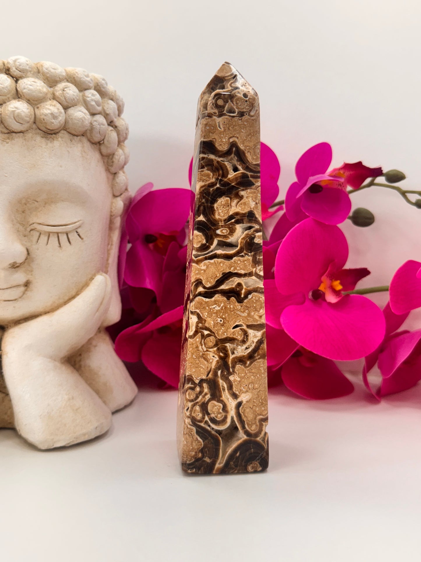 Chocolate Calcite Tower 612g