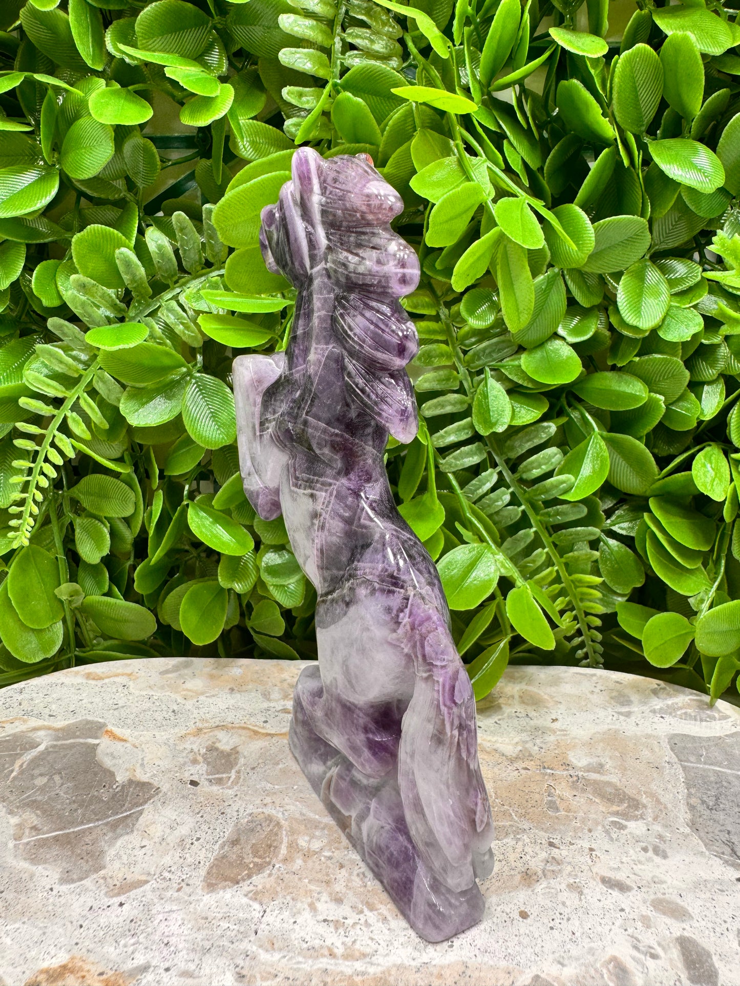 Chevron Amethyst Horse 310g