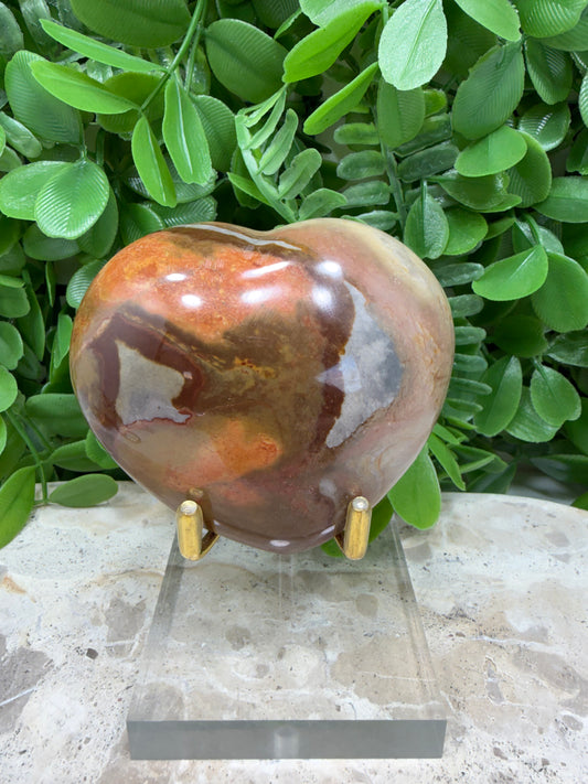 Polychrome Jasper Heart 206g