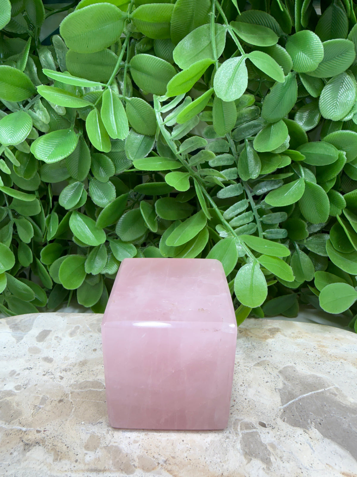 Rose Quartz Cube 310g | Love • Compassion • Healing