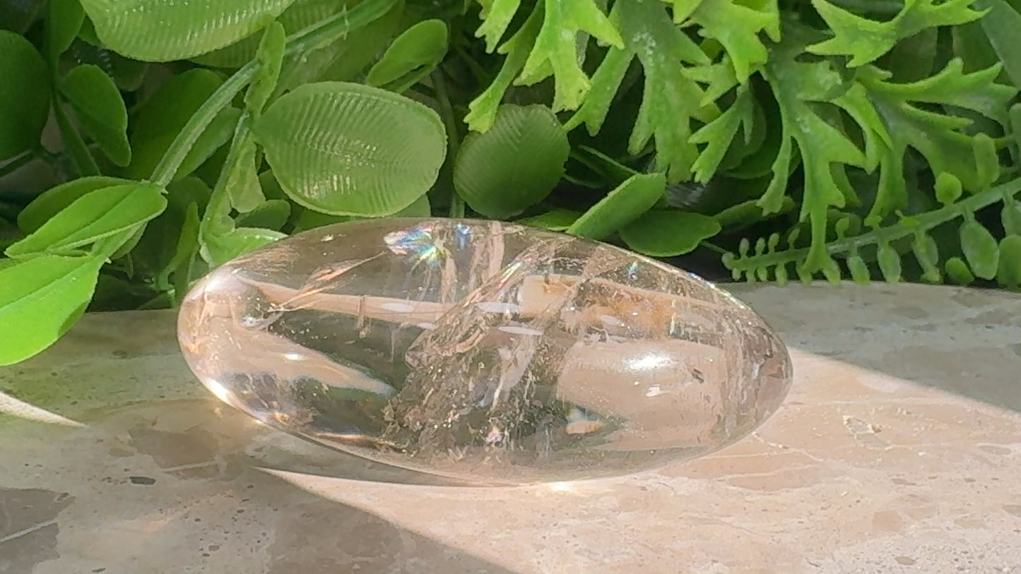 Smokey Quartz Palm Stone 140g