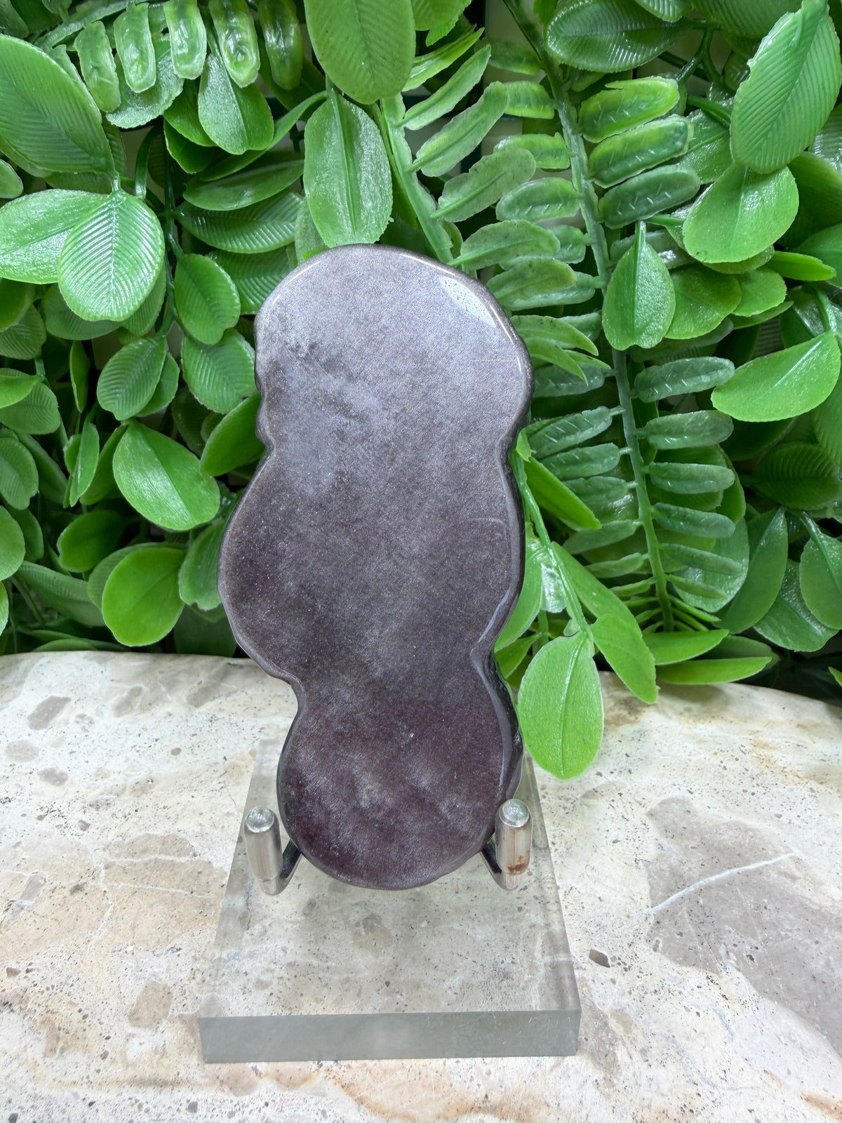 Silver Sheen Obsidian Seahorse 74g