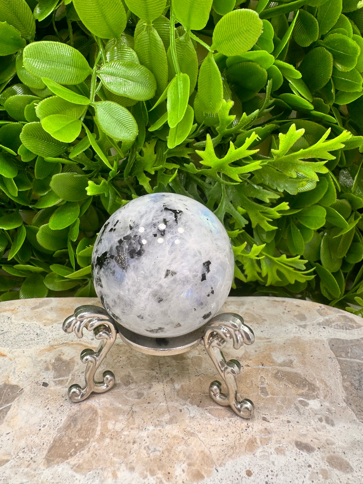 Rainbow Moonstone Sphere 226g