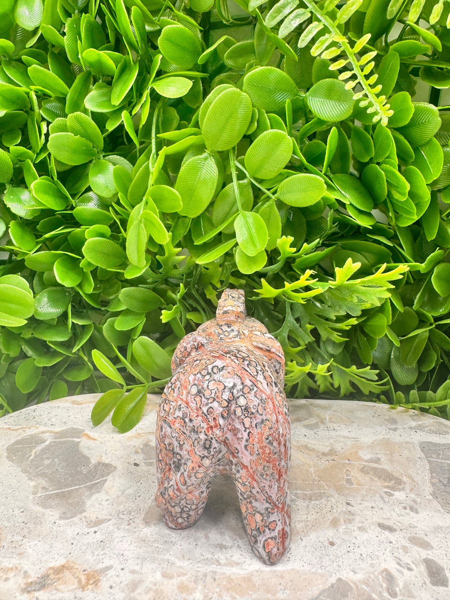 Red Leopard Skin Jasper Elephant 333g