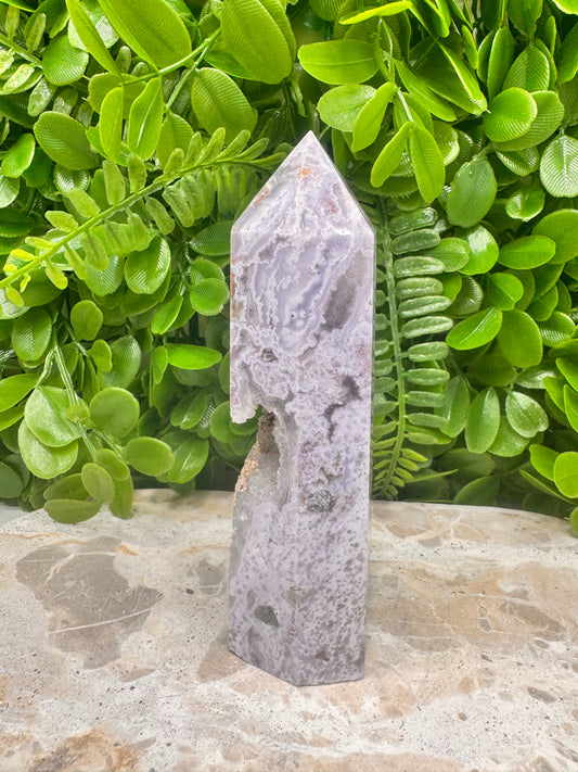 Ocean Jasper / Druzy Tower 274g