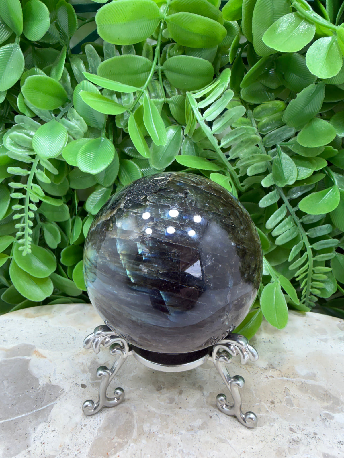 Labradorite Sphere | Protection • Intuition • Transformation