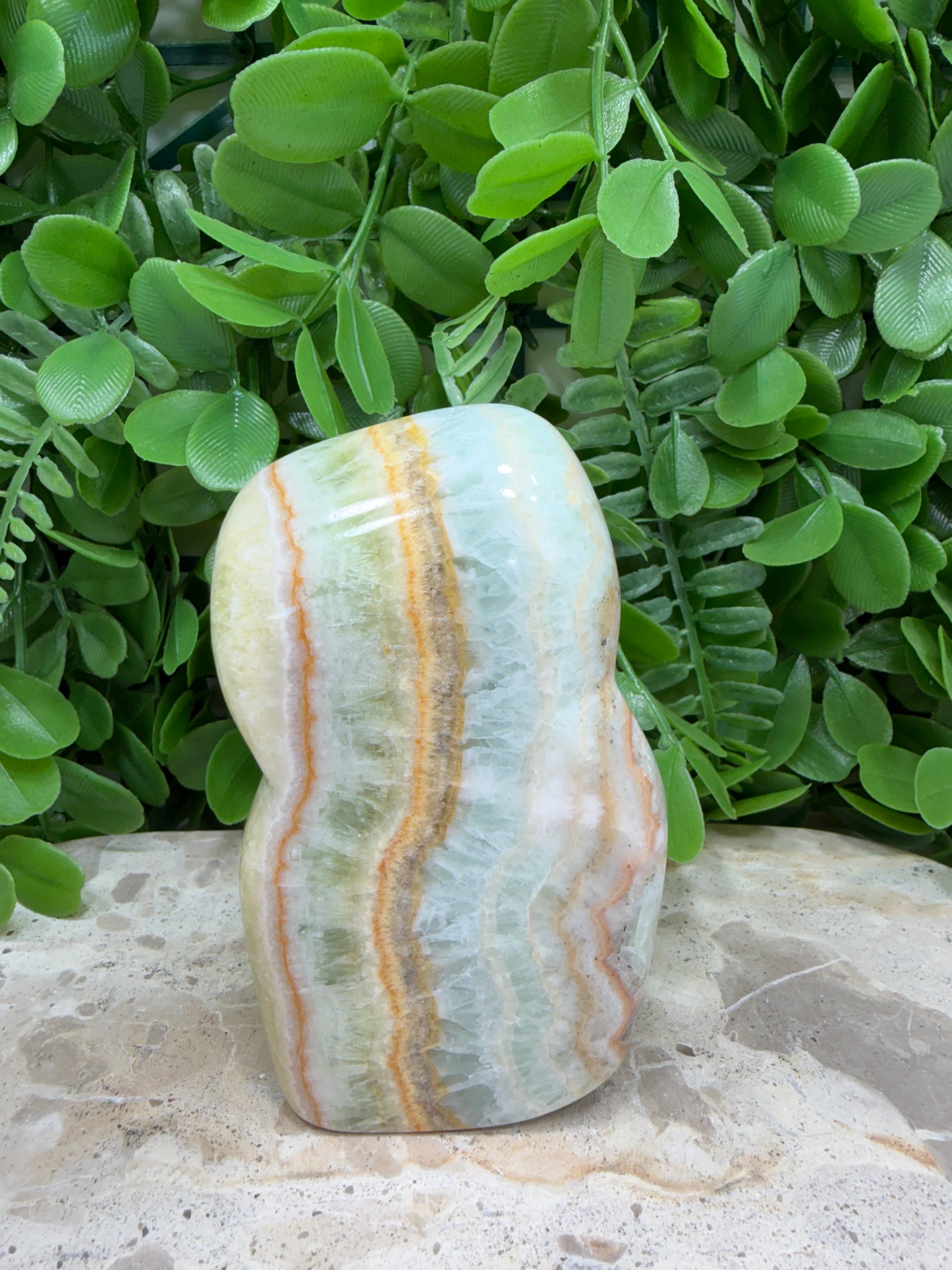 Ocean Green Calcite Freeform 412g