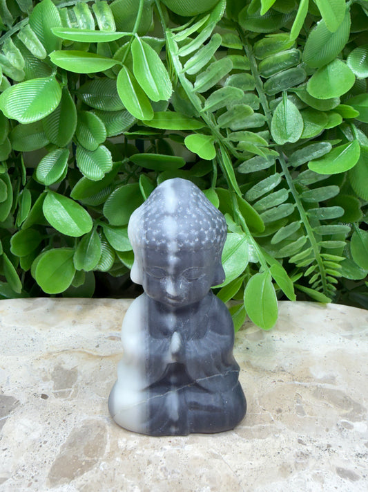 Ying Yang Jasper Buddha | Balance • Harmony • Grounding