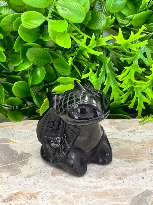Black Obsidian Toothless Dragon 198g