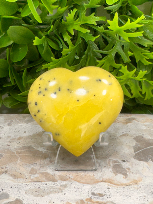 Jade/Hematite Heart 142g