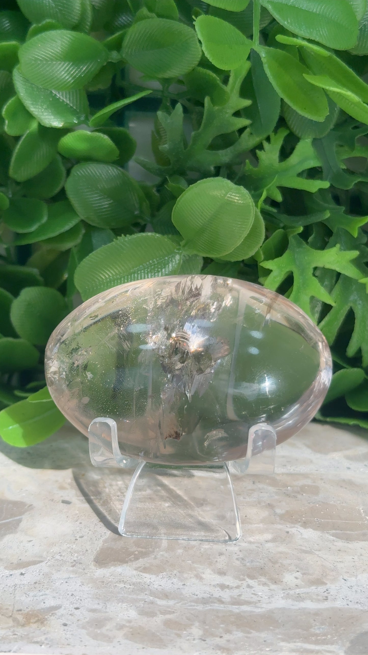 Smokey Quartz Palm Stone 140g