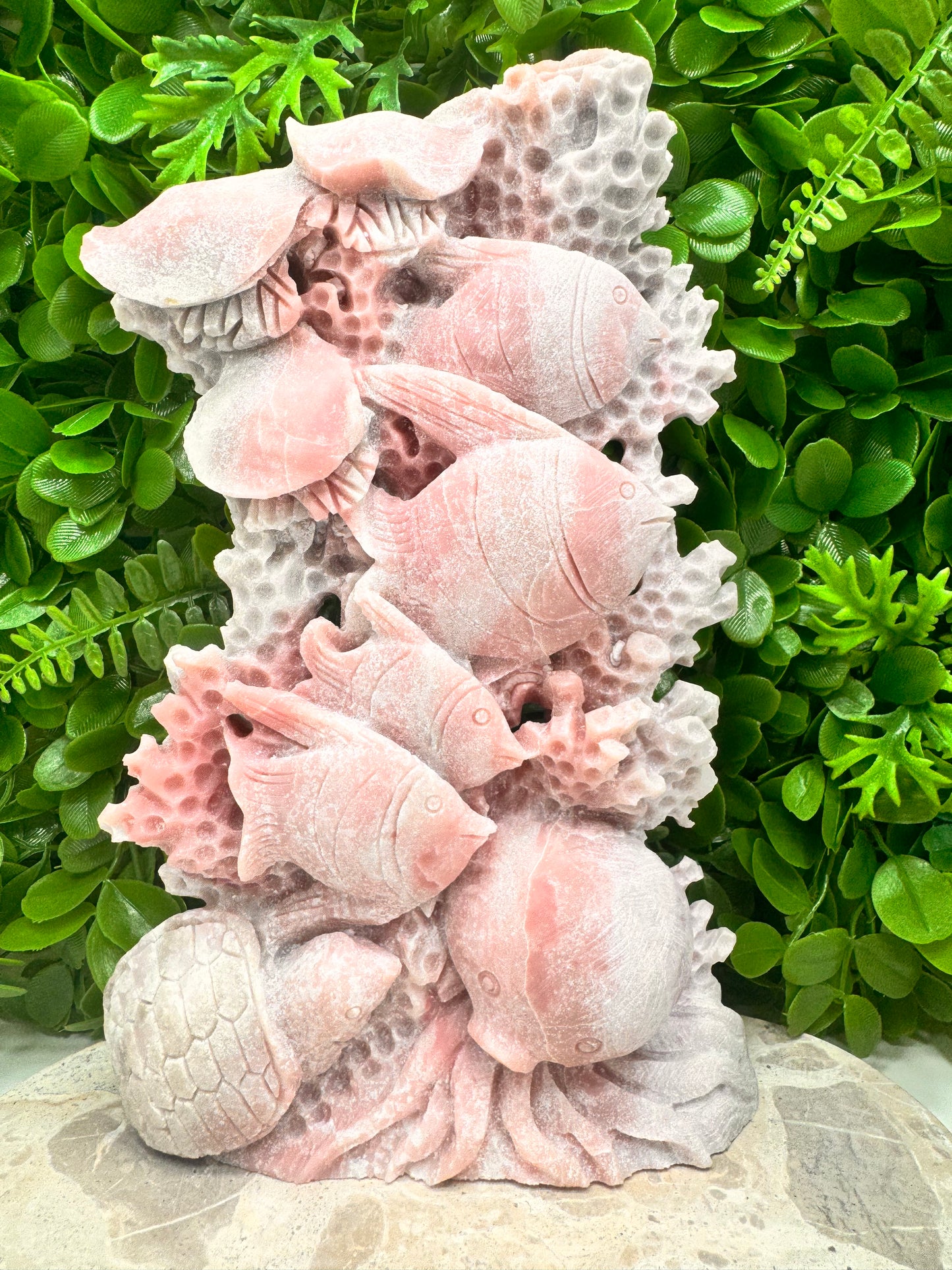 Pink Opal Sea Life 2142g