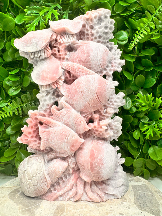 Pink Opal Sea Life 2142g