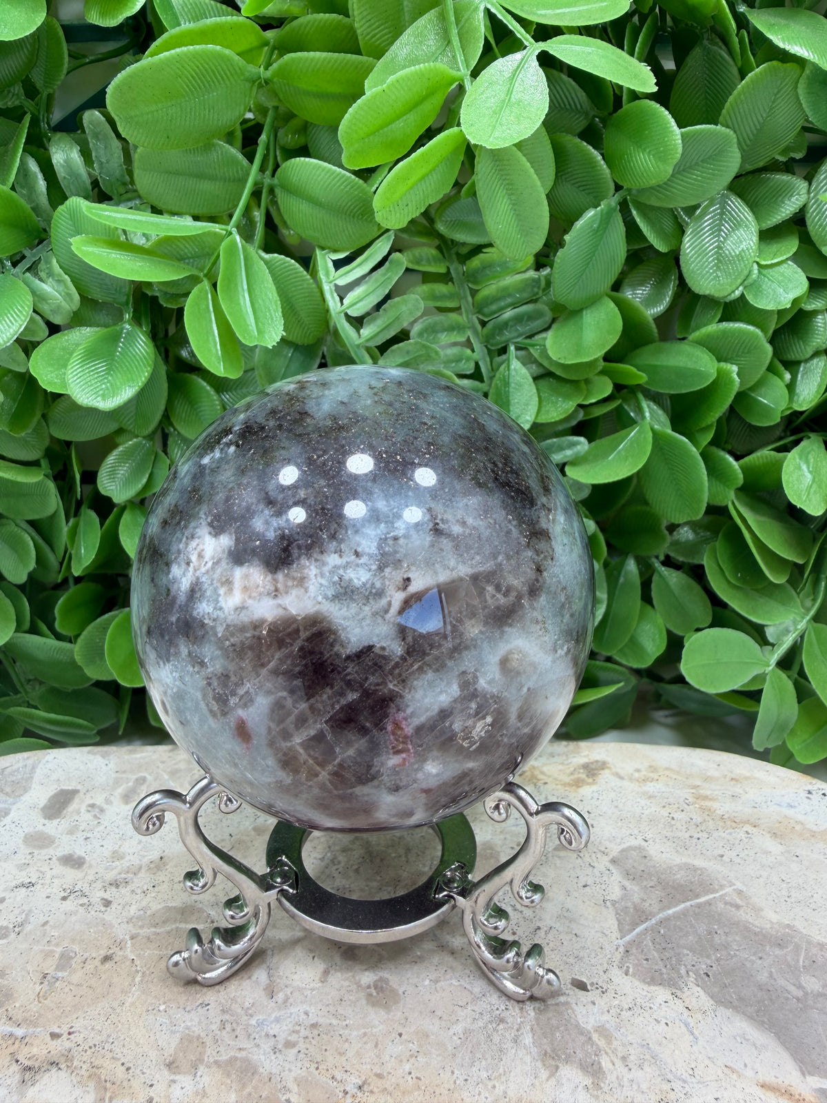 Unicorn Stone Sphere 578g | Calm • Love • Positivity