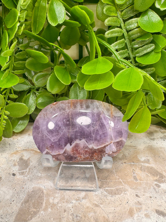 Amethyst/Mexican Agate Palm Stone 100g