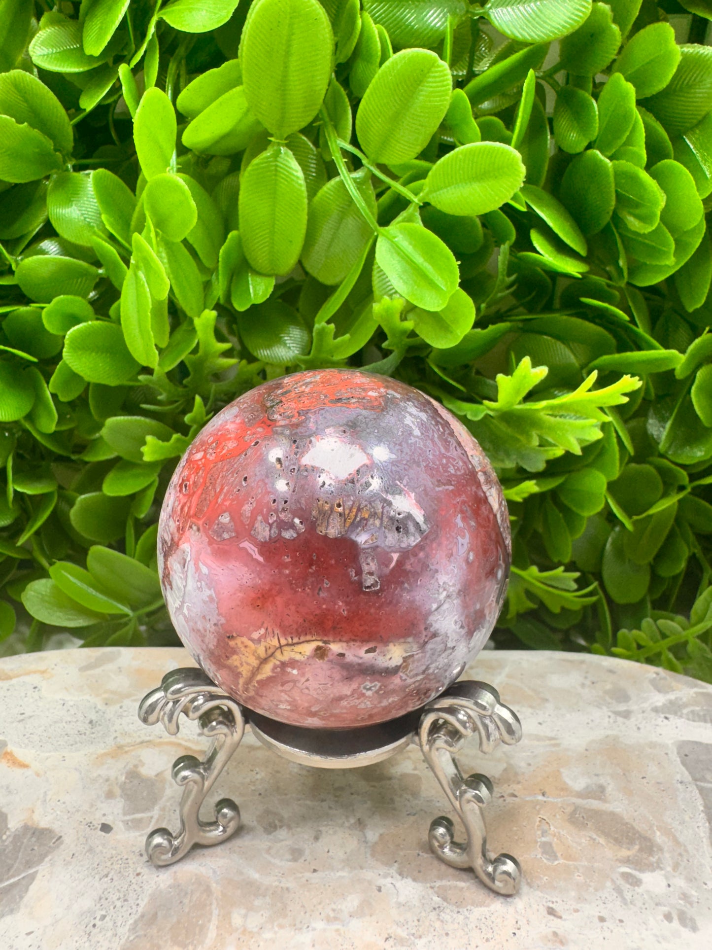 Mexican Agate Sphere 374g
