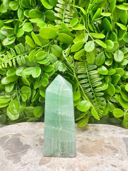 Pistachio Calcite Tower 374g