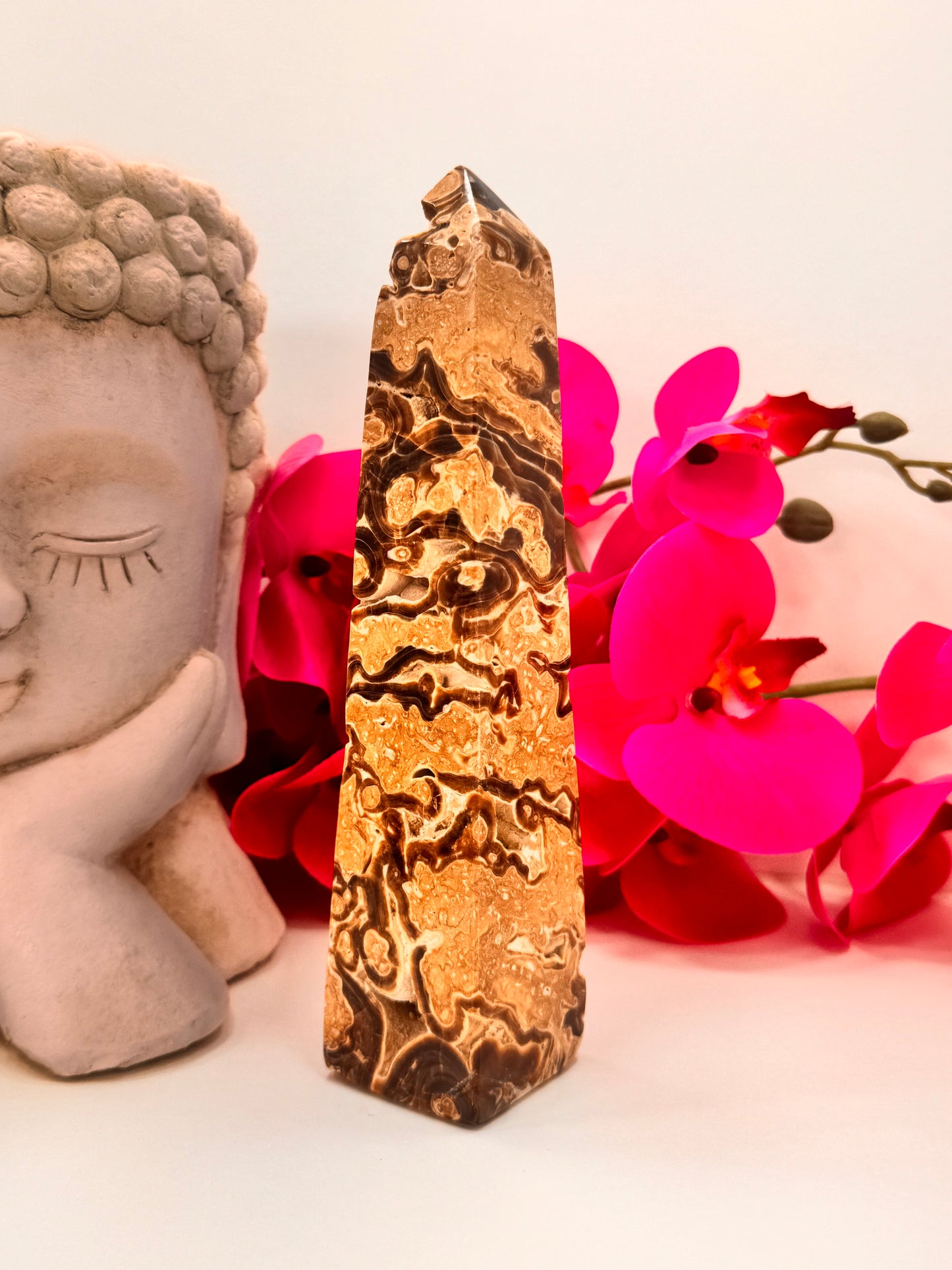 Chocolate Calcite Tower 612g
