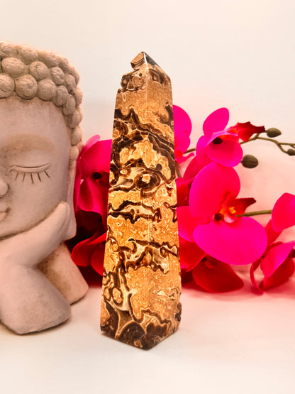Chocolate Calcite Tower 612g