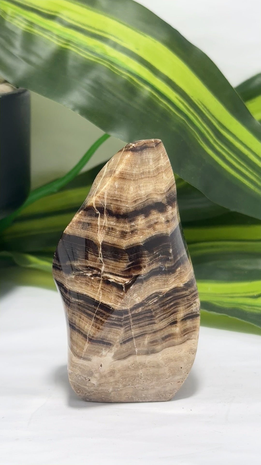 Chocolate Calcite Flame 254g