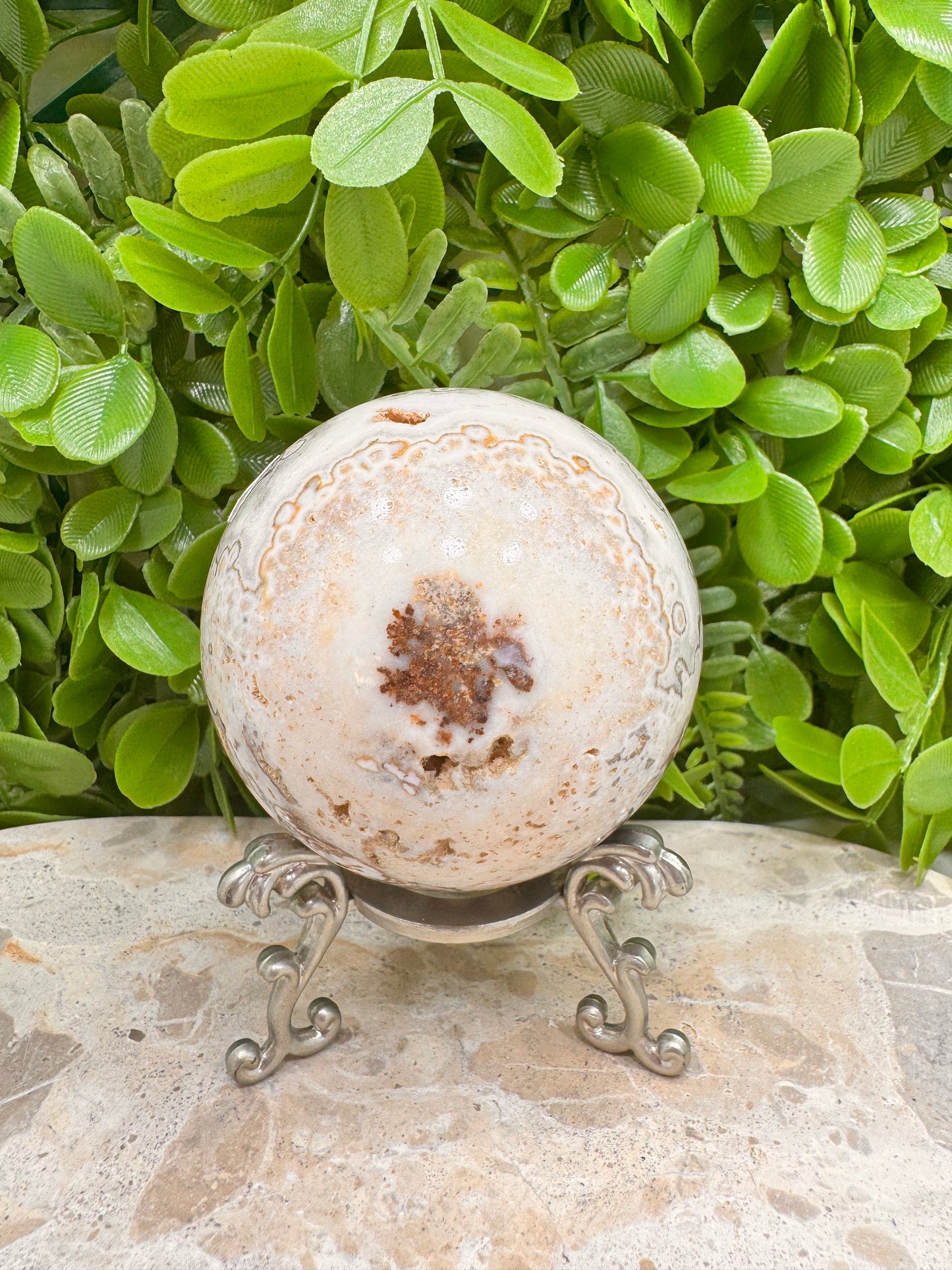 Dendritic Ocean Root Jasper Sphere 540g