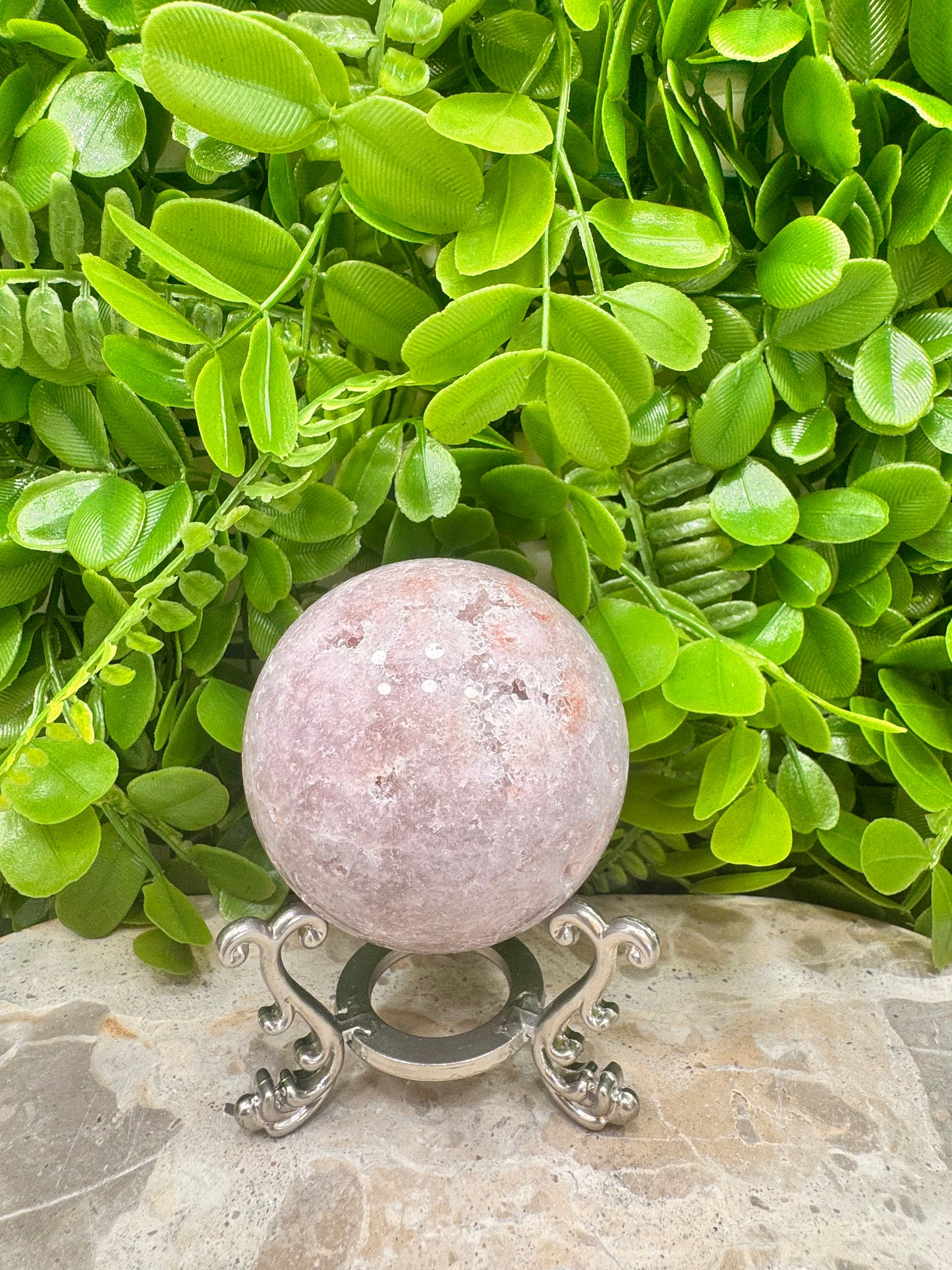 Pink Amethyst Sphere 357g