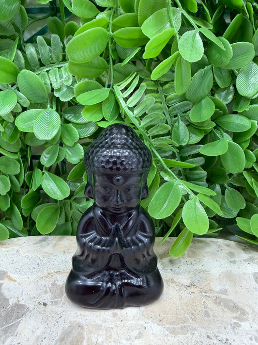 Black Obsidian Buddha 242g