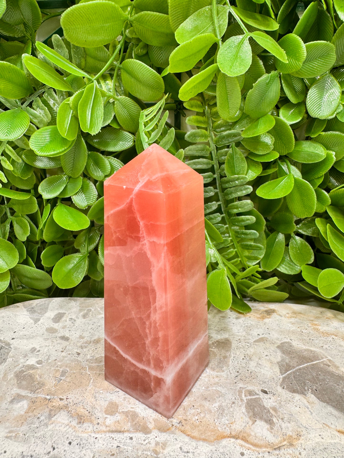 Rose Calcite Tower 276g