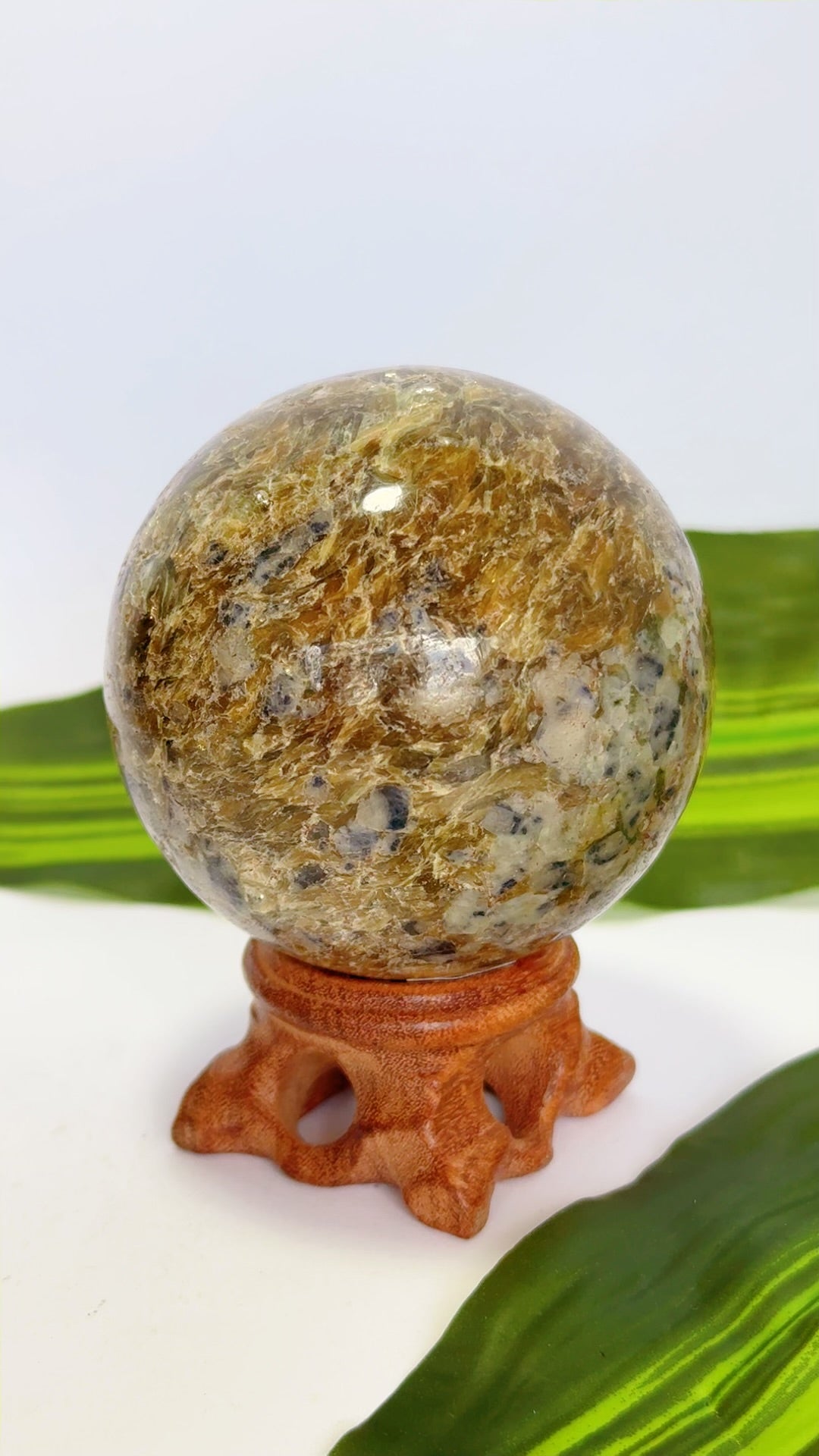 Blue Sapphire and Mica Sphere 474g