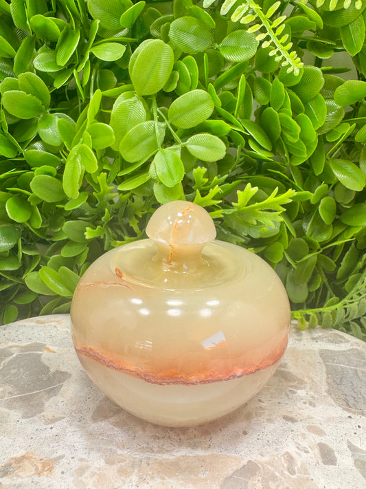 Green Onyx Apple Bowl 612g