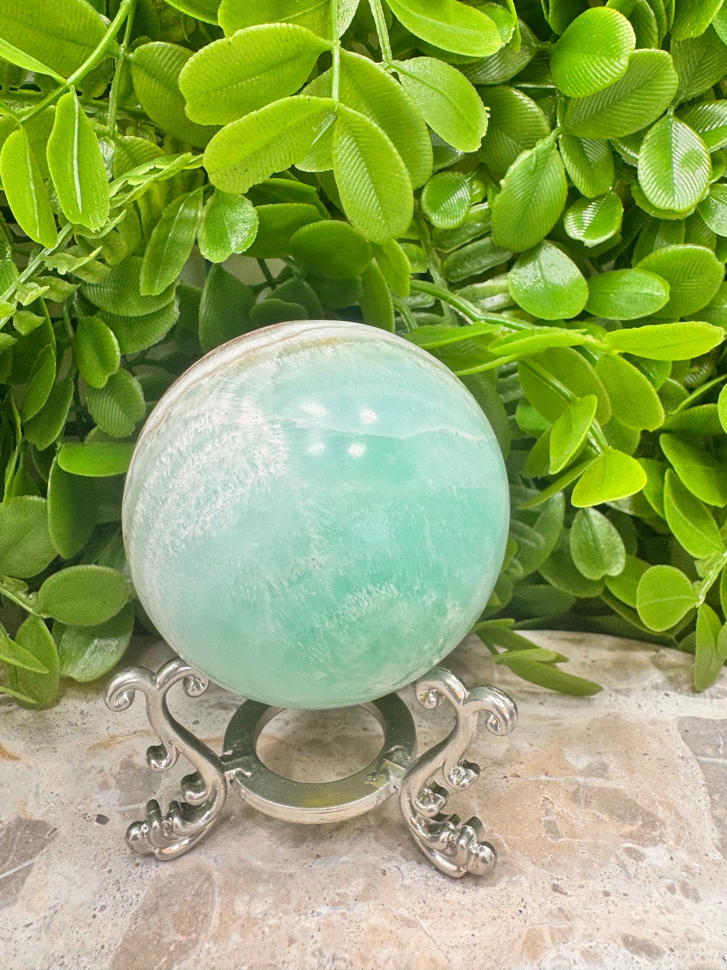 Caribbean Calcite Sphere 464g