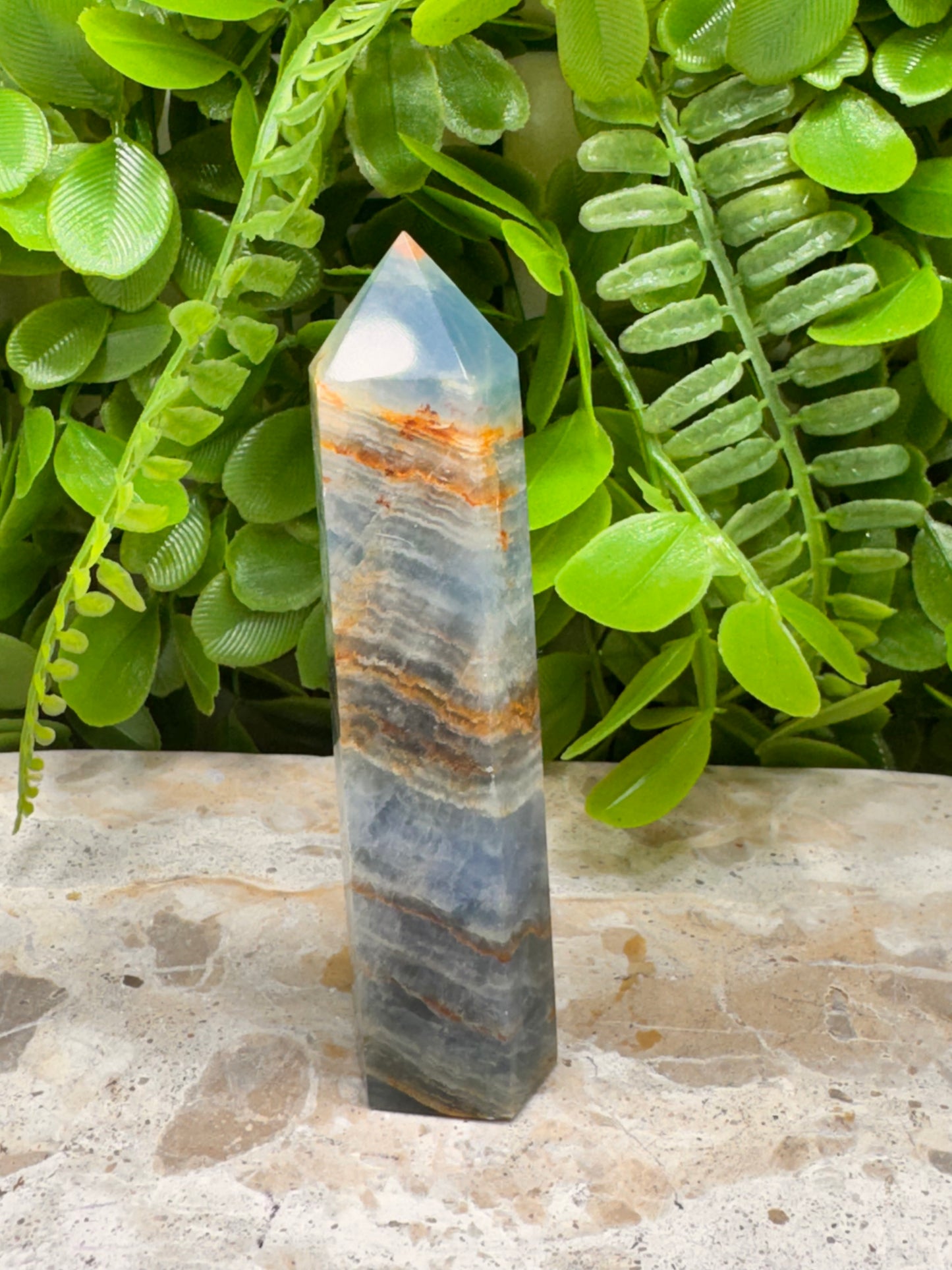 Blue Banded Onyx Point 98g