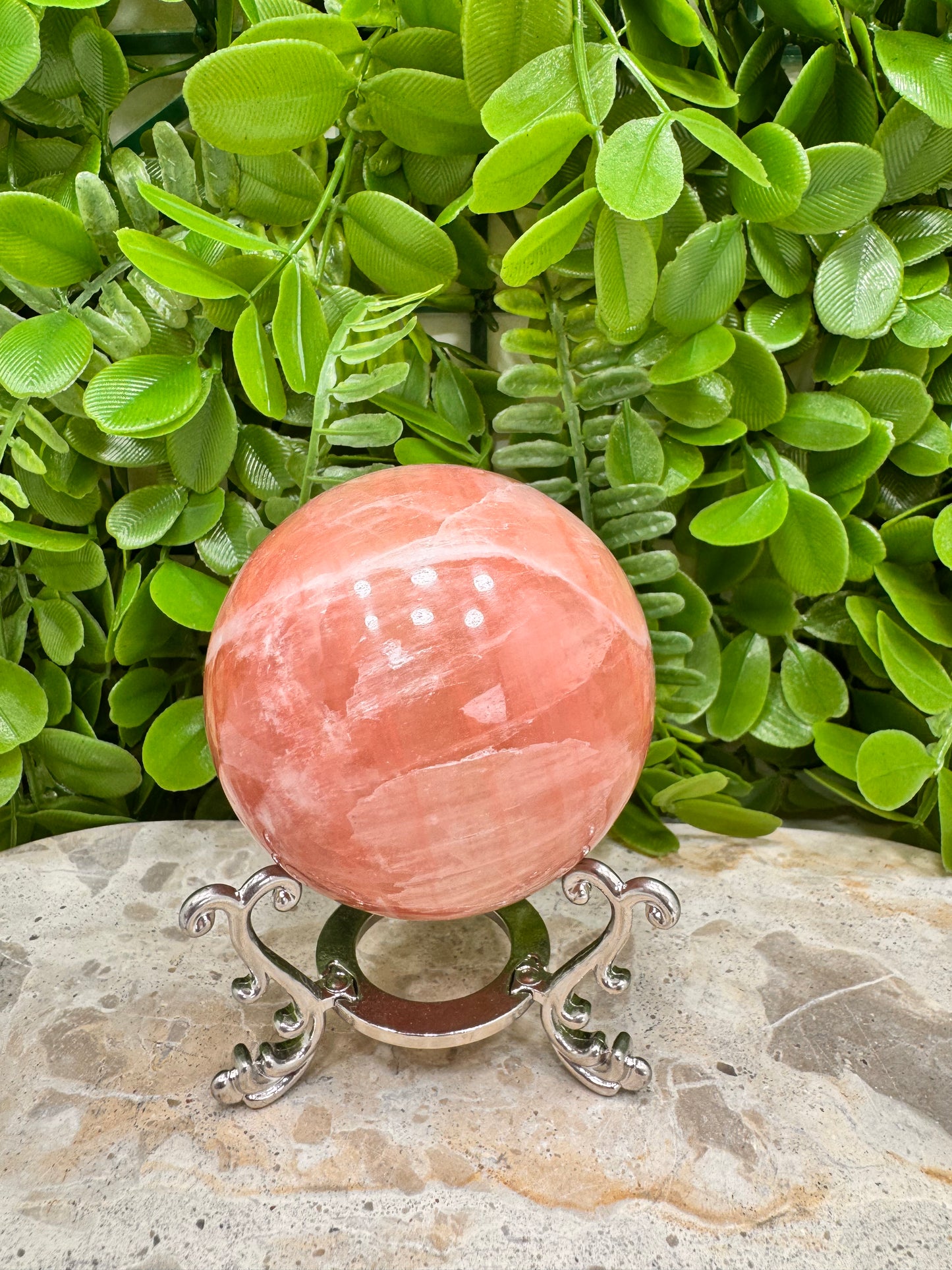 Rose Calcite Sphere 460g