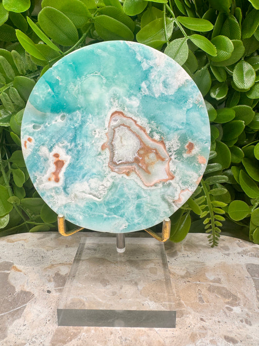 Aragonite/Smithsonite Disc 438g