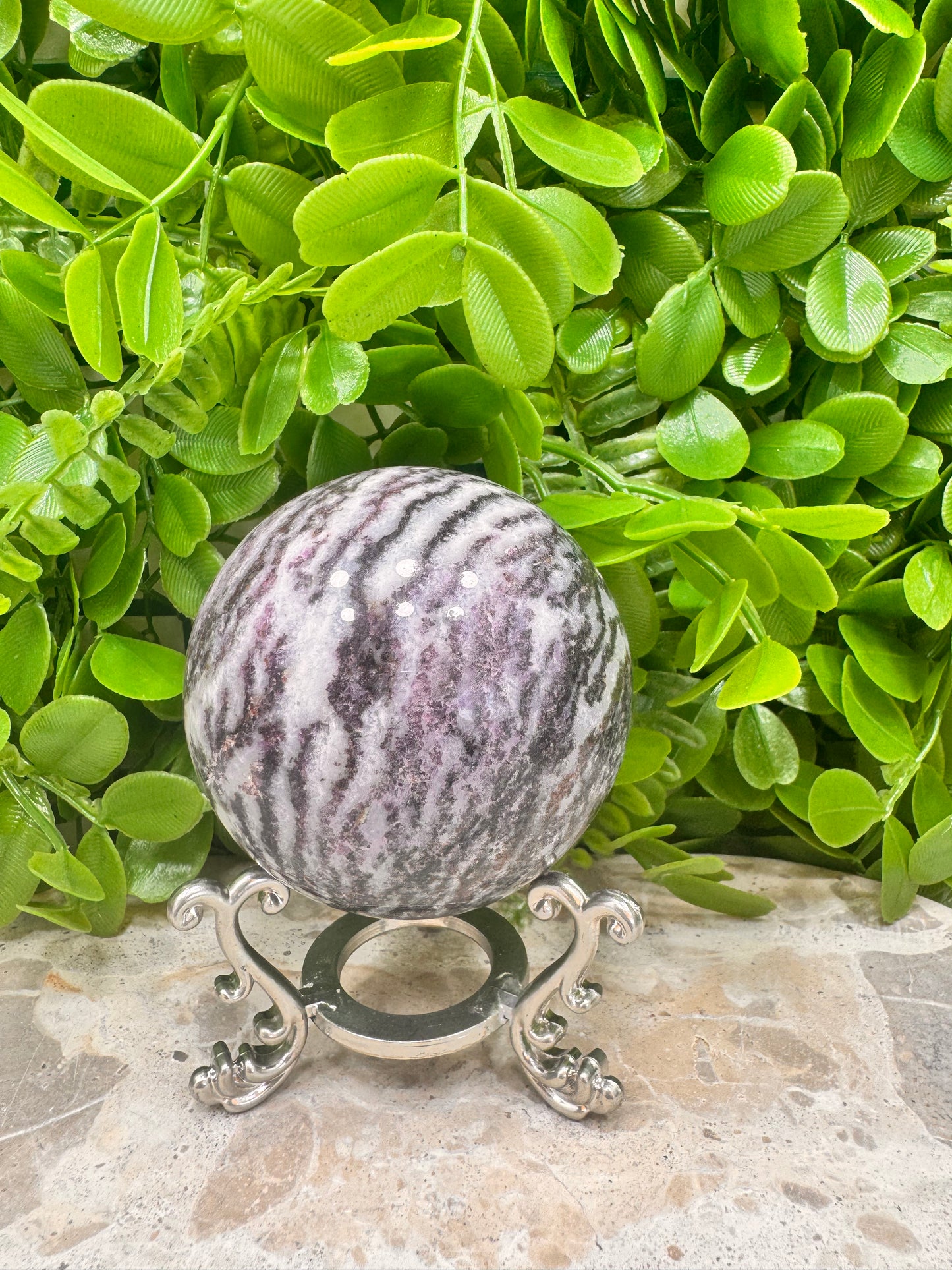 Zebra Jasper Sphere 514g