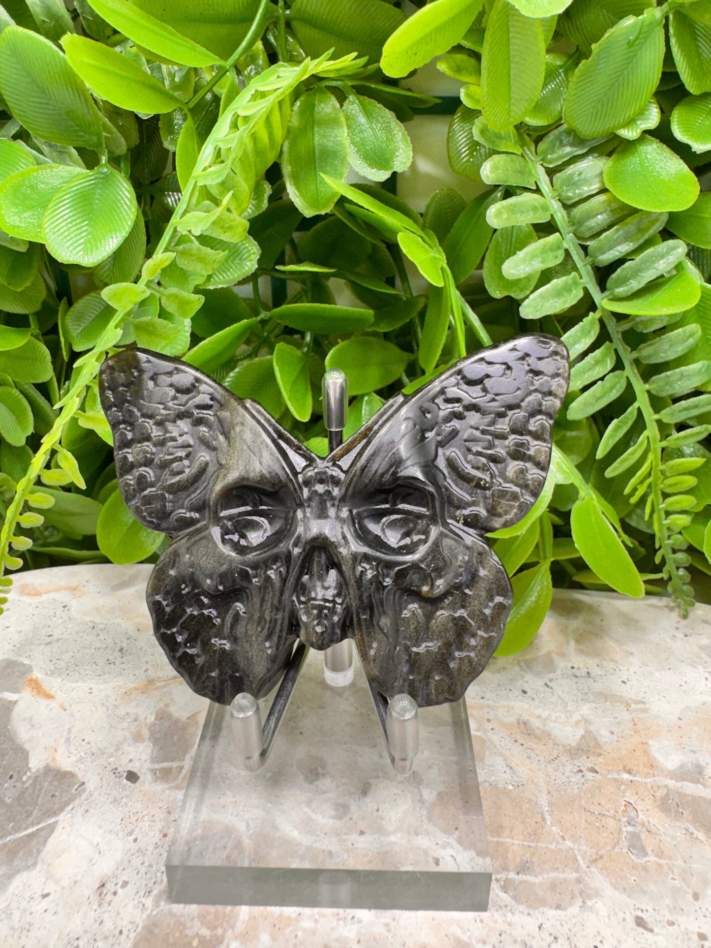 Golden Sheen Obsidian Death Moth app. 80g