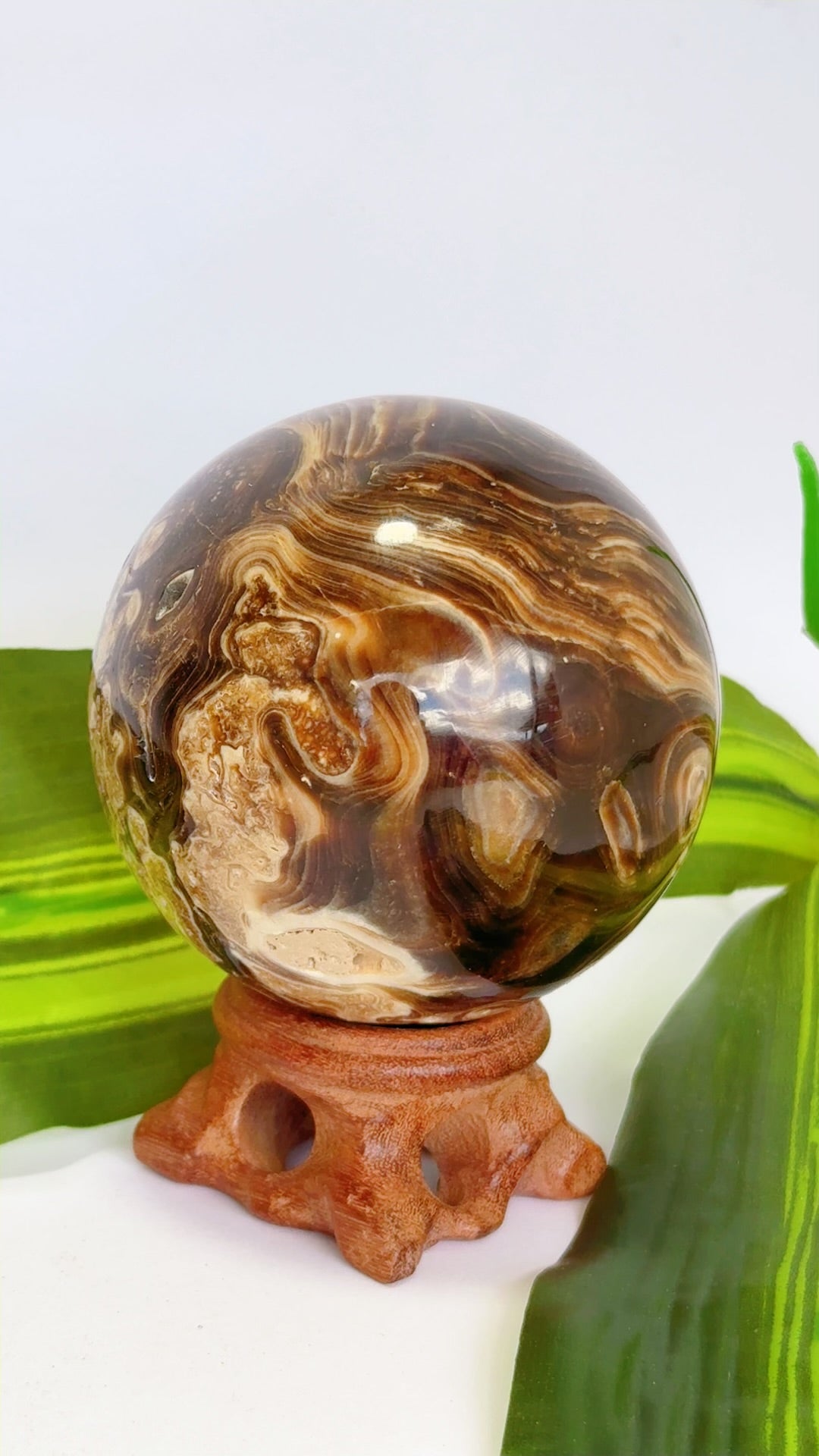 Chocolate Calcite Sphere 456g