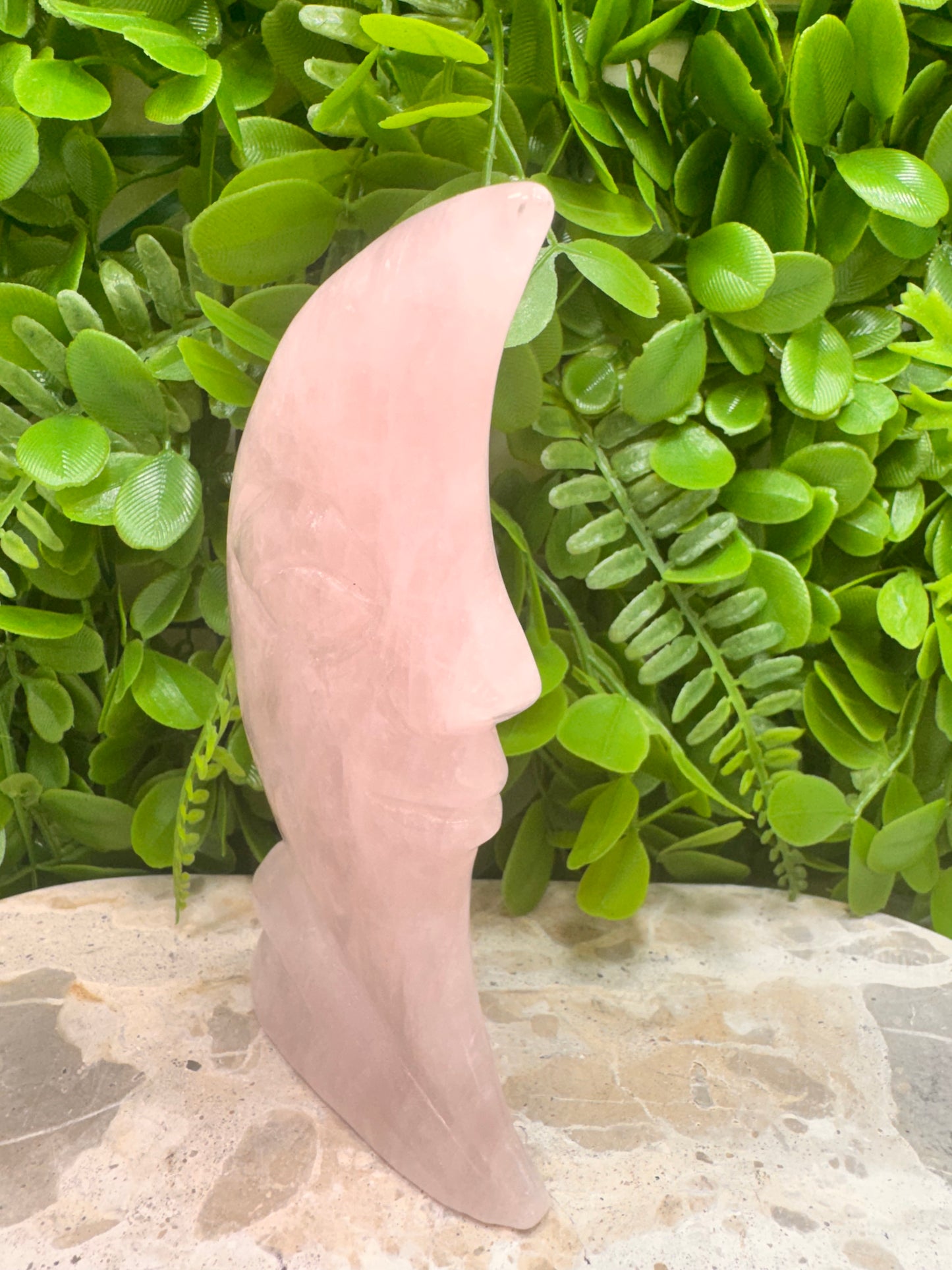Rose Quartz Moon 348g